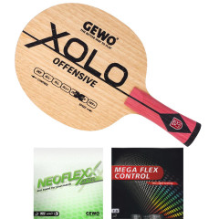 GEWO Schläger: Holz Xolo Offensive mit Neoflexx eFT 40 + Mega Fl